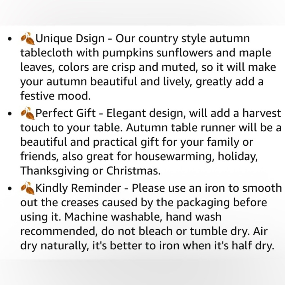 Farmhouse Pumpkin Table Runner - Blue and Gray - Picture 10 of 11
